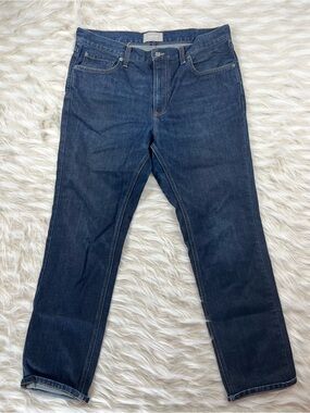 Everlane Jeans Men's 35x30 Mid Rise Tapered Dark Wash